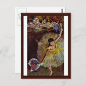 Eind Arabesque door Edgar Degas Briefkaart (Voorkant / Achterkant)