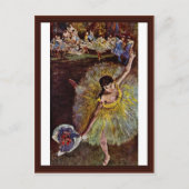 Eind Arabesque door Edgar Degas Briefkaart (Voorkant)