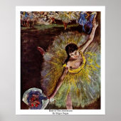 Eind Arabesque door Edgar Degas Poster (Voorkant)