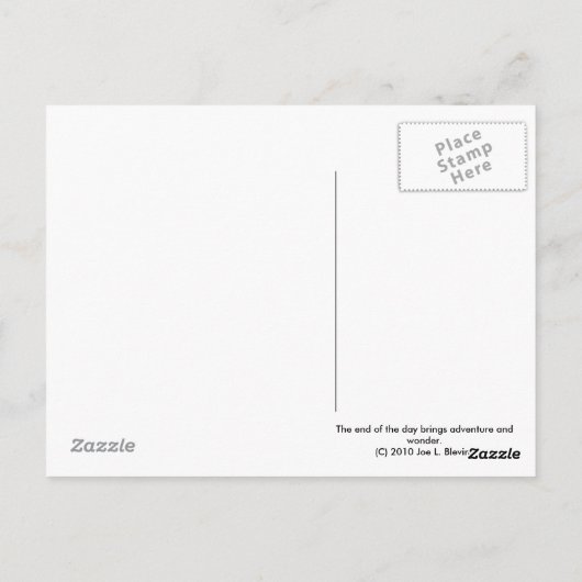 Eind dag briefkaart (Achterkant)