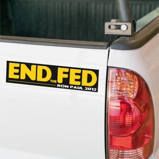 EIND DE FED BUMPERSTICKER (Op Truck)
