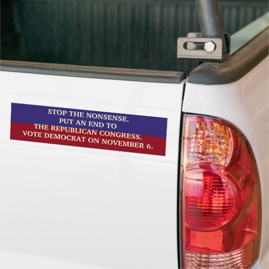 EIND DE NONSENSE BUMPERSTICKER (Op Truck)
