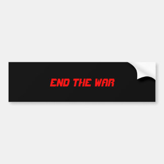 EIND DE OORLOG BUMPERSTICKER