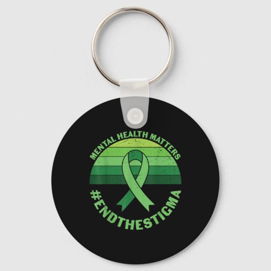 Eind de Stigma Suicide Depression Mental Health Aw Sleutelhanger (Voorkant)