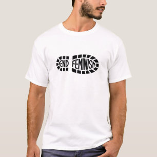 Eind feminisme (Donkere Logo) T-shirt