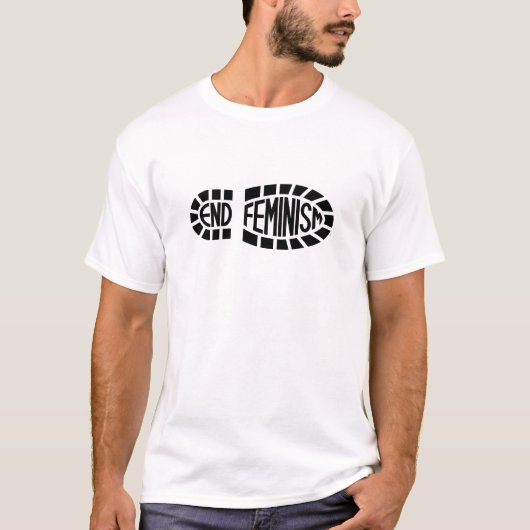 Eind feminisme (Donkere Logo) T-shirt (Voorkant)