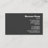 Eind geëtiketteerd Monogram - Oude Schrijfmachine Visitekaartje (Achterkant)