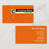 Eind geëtiketteerd Monogram - Zee Marmalade Visitekaartje (Voorkant / Achterkant)