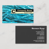 Eind gelabeld monogram - Ruitenremmen Visitekaartje (Voorkant / Achterkant)