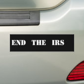 EIND IRS BUMPERSTICKER (Op auto)