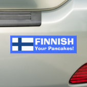 EIND je pannenkoeken! Bumpersticker (Op auto)
