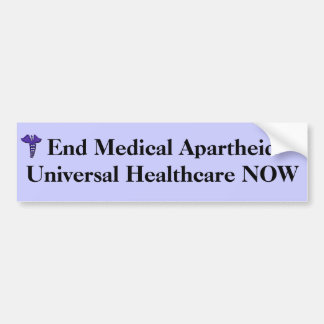 Eind Medische Apartheidsbumper sticker