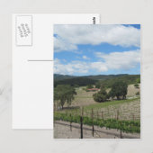 Eind mei het land van de Templeton-wijn Briefkaart (Voorkant / Achterkant)