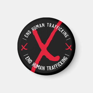 EIND MENSELIJKE HANDEL XXX in zwart Magneet