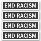 Eind racisme sticker (Voorkant)