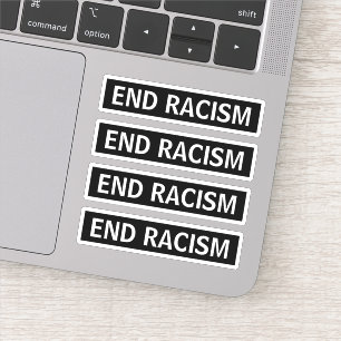 Eind racisme sticker