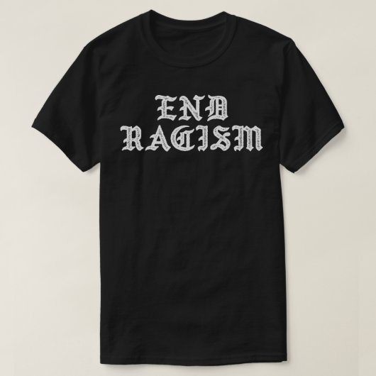 Eind racisme t-shirt (Design voorkant)