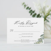 Eind RSVP-kaart voor Candice RSVP Kaartje (Staand voorkant)