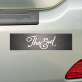 Eind Titelkaart bumper sticker (Op auto)