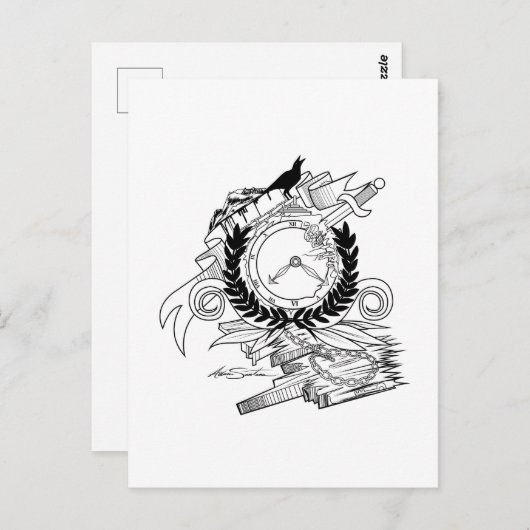 Eind van de tijd briefkaart (Voorkant / Achterkant)