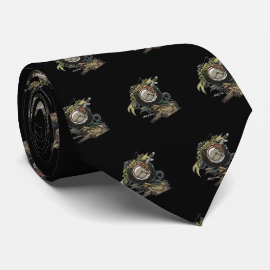 Eind van de tijd stropdas (Opgerold)