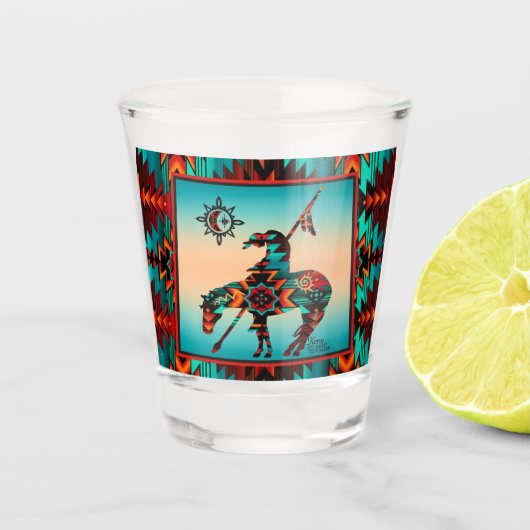 Eind van de traagscheerglas shot glas (Voorkant)