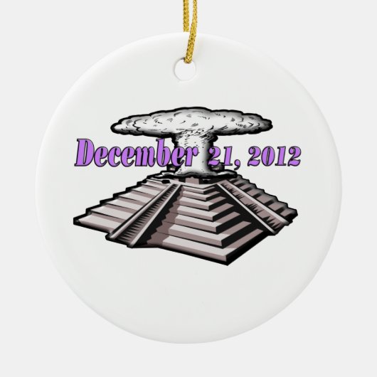 Eind van de wereld - 21 december 2012 keramisch ornament (Voorkant)