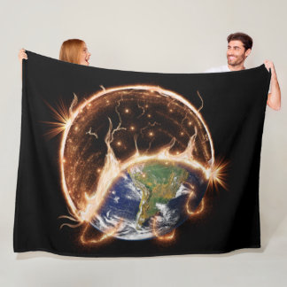 Eind van de wereldvlooiendeken fleece deken
