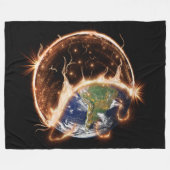 Eind van de wereldvlooiendeken fleece deken (Voorkant (Horizontaal))