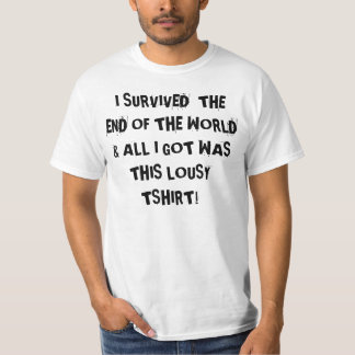 EIND VAN DE WERELDZUVENIR T-SHIRT