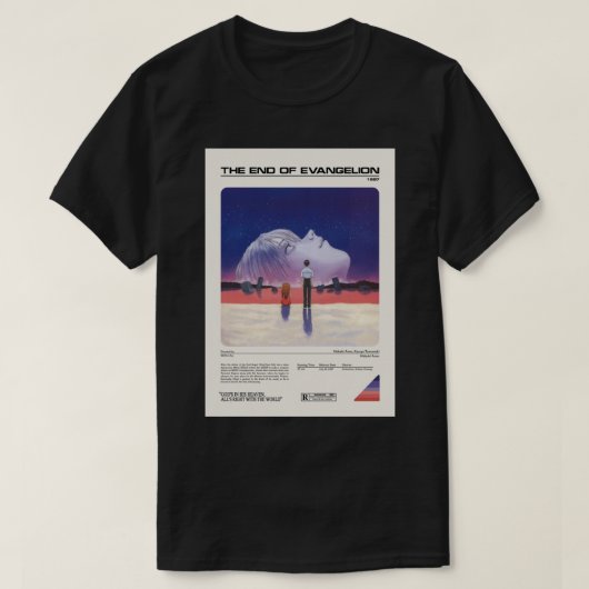 Eind van Evangelion Mid Century Modern T-shirt (Design voorkant)