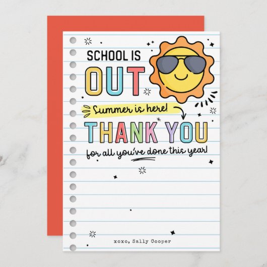 Eind van het jaar Cadeauhouder Sjabloon Kaart (Voorkant / Achterkant)