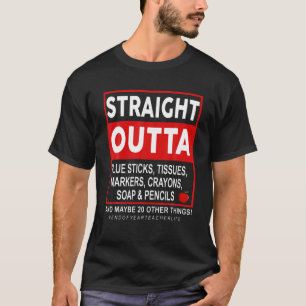 Eind van het jaar Leven van leraar Recht recht bui T-shirt
