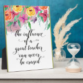 Eind van het jaar van de leerkracht Fijne dag van  Fotoplaat (Zijkant)