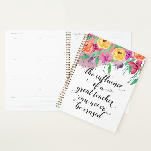 Eind van het jaar van de leerkracht Fijne dag van  Planner (Display)