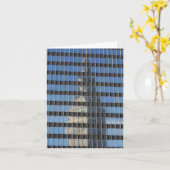 "Eind Weerspiegelde Toren -" - Groet Kaart (Gele Bloem)