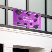 Eindafwerking van de graduatiecapaciteit spandoek (Buitenkant Gebouw)