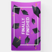 Eindafwerking van de graduatiecapaciteit spandoek (Verticaal)