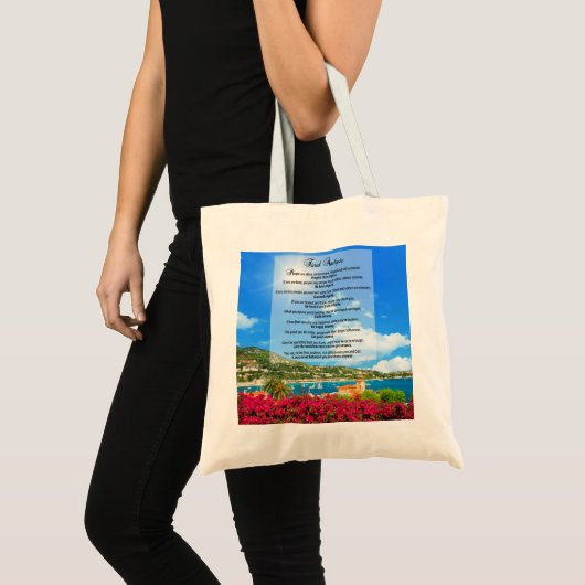 Eindanalyse: "Doe het in ieder geval Tote Bag (Voorkant (product))