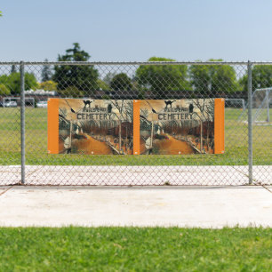 Eindbegraafplaats van het spoor 2,5 x 8' buitenste spandoek