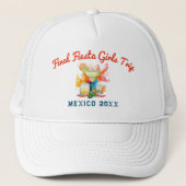 Eindbestemming Meisjesreis Mexico Wit Trucker Pet (Voorkant)