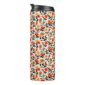 Eindbladeren van Art bloempatroon Thermosbeker (Geroteerd rechts)