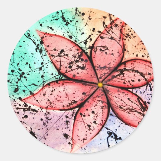 eindbloem ronde sticker (Voorkant)