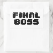 EINDBOSS RECHTHOEKIGE STICKER (Tas)