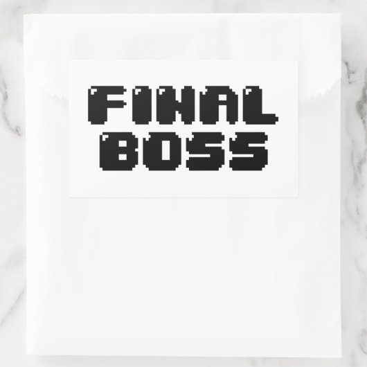 EINDBOSS RECHTHOEKIGE STICKER (Tas)