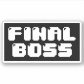 EINDBOSS-STICKER STICKER (Voorkant)