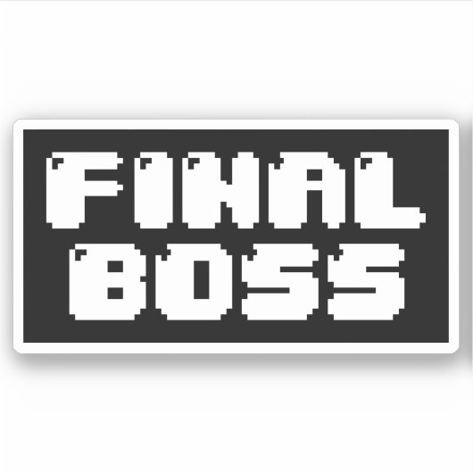 EINDBOSS-STICKER STICKER (Voorkant)