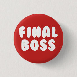 EINDBOSS Video Game Antagonist Button