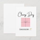 Einddag Dank je kaarten (Voorkant / Achterkant)