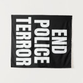 Einddatum politieterrein wandkleed (Voorkant (horizontaal))